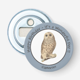 Barred Owl - Birthday or Other Party Themed Event Bottle Opener