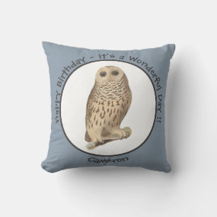 Barred Owl - Birthday or Other Party Themed Event Cushion