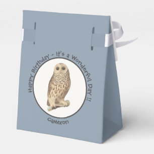 Barred Owl - Birthday or Other Party Themed Event Favour Box