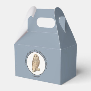Barred Owl - Birthday or Other Party Themed Event Favour Box