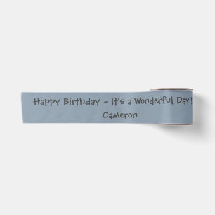 Barred Owl - Birthday or Other Party Themed Event Satin Ribbon