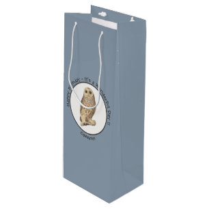 Barred Owl - Birthday or Other Party Themed Event Wine Gift Bag