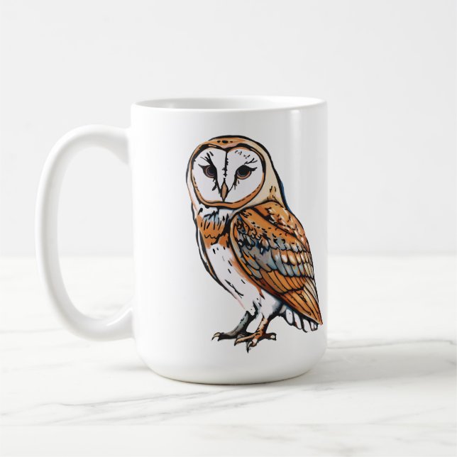 Barred Owl  Coffee Mug (Left)