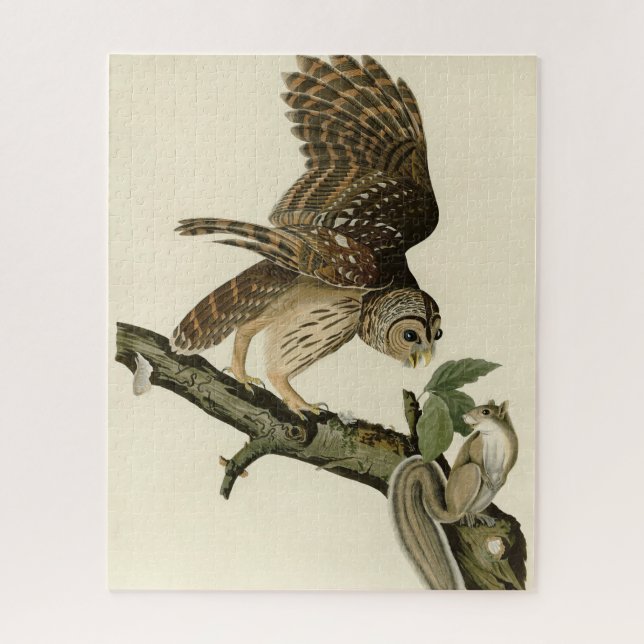 Barred Owl, John James Audubon's Birds of America Jigsaw Puzzle (Vertical)