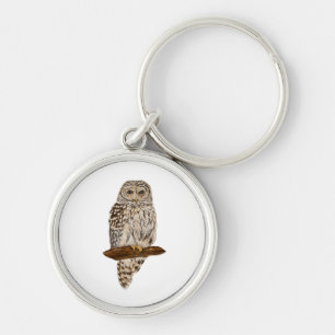 Barred Owl Key Ring