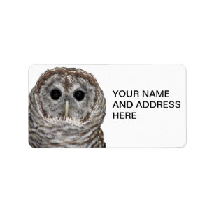 Barred Owl Label