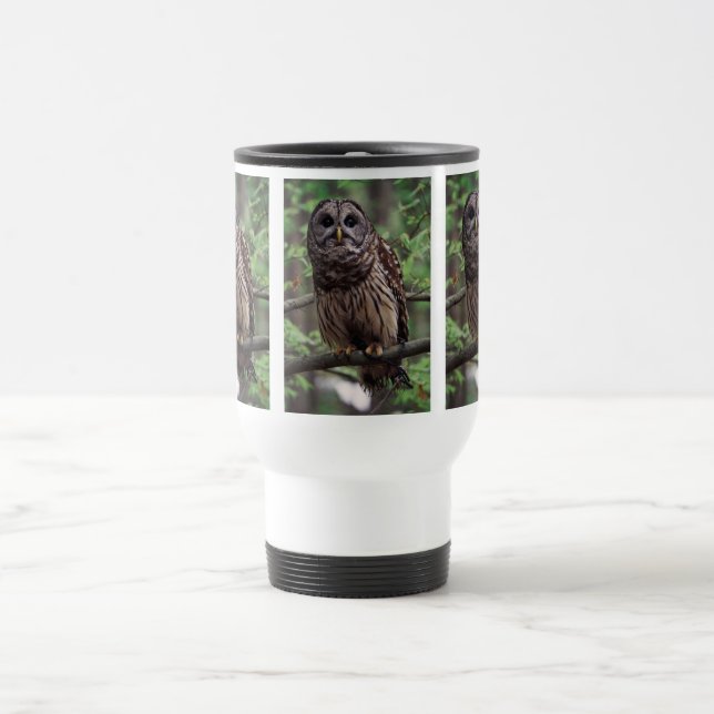 Barred Owl Travel Mug (Center)