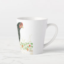 Barred Rock Chicken Mug, Black & White Chicken
