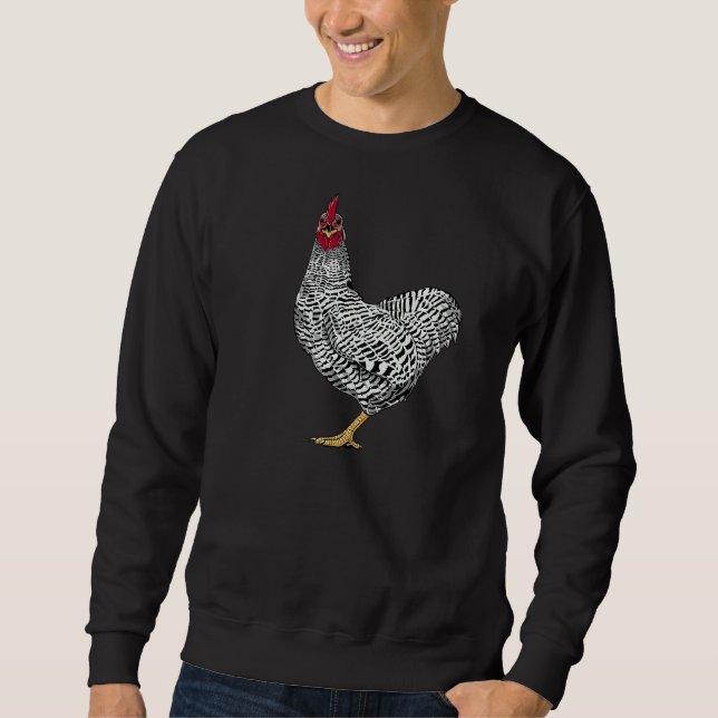 Barred Rock Chicken Sweatshirt (Front)
