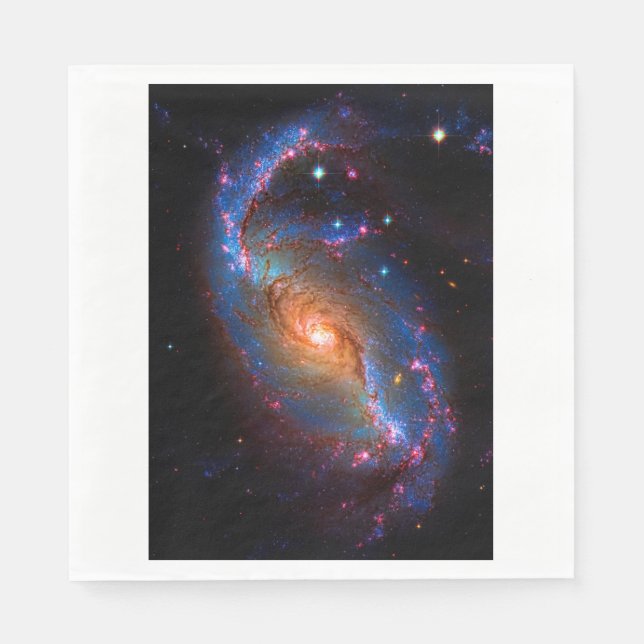 Barred Spiral Galaxy Astronomy Picture NGC 1672 Napkin (Front)