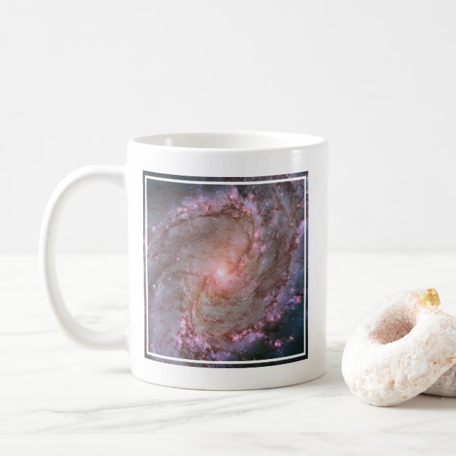 Barred Spiral Galaxy Messier 83. Coffee Mug (With Donut)