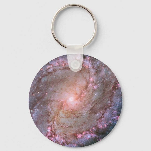 Barred Spiral Galaxy Messier 83. Key Ring (Front)