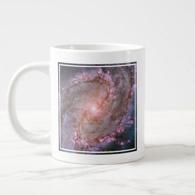 Barred Spiral Galaxy Messier 83. Large Coffee Mug (Left)