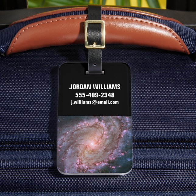 Barred Spiral Galaxy Messier 83. Luggage Tag (Front Insitu 2)