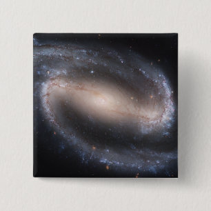 Barred Spiral Galaxy NGC 1300 15 Cm Square Badge