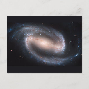 Barred Spiral Galaxy NGC 1300. Original from NASA Postcard