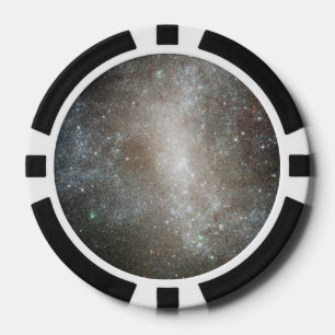 Barred Spiral Galaxy NGC 1313 - HST Poker Chips