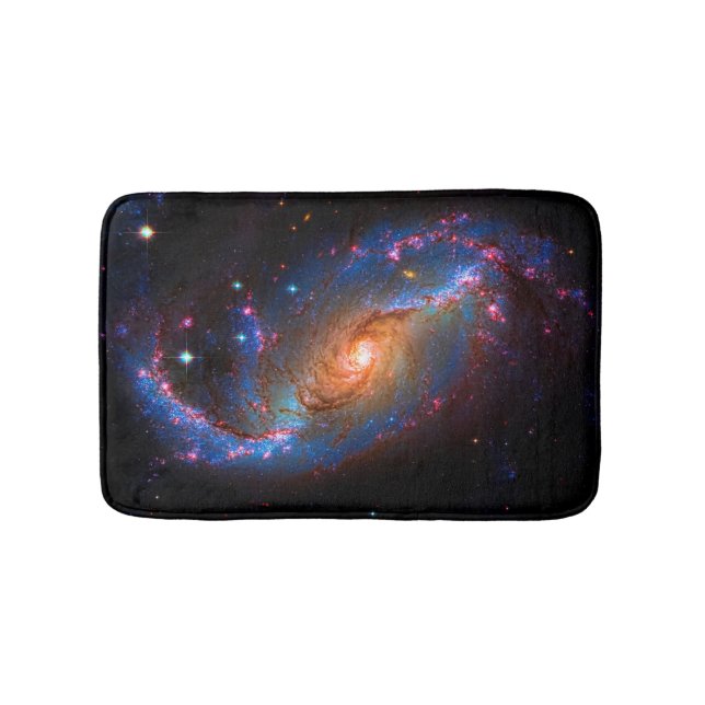 Barred Spiral Galaxy NGC 1672 Astronomy Picture Bath Mat (Front)