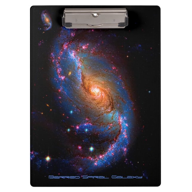 Barred Spiral Galaxy NGC 1672 Astronomy Picture Clipboard (Front)