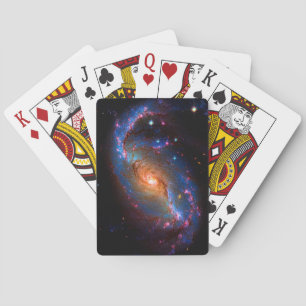 Barred Spiral Galaxy NGC 1672 Playing Cards