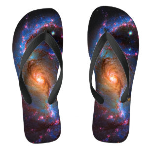 Barred Spiral Galaxy - Outer Space Star Picture Flip Flops
