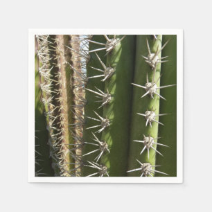 Barrel Cactus II Desert Nature Photo Napkin