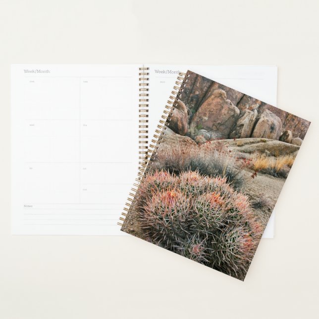 Barrel Cactus In California Planner (Display)