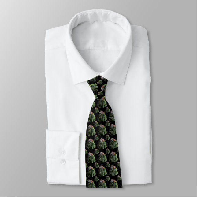 Barrel Cactus Neck Tie (Tied)