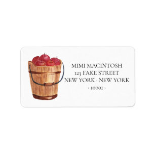 Barrel of Apples Autumn Address Labels
