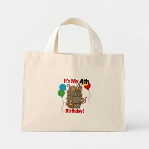 Barrel of Monkeys 4th Birthday Mini Tote Bag