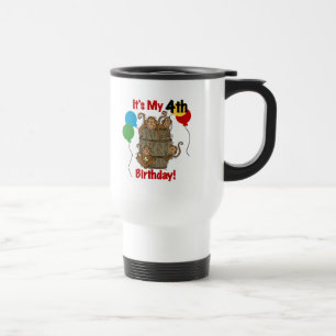 Barrel of Monkeys 4th Birthday Travel Mug