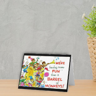 Barrel of Monkeys Fun Note Card