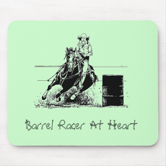 Barrel Racer At Heart Mouse Mat (Front)