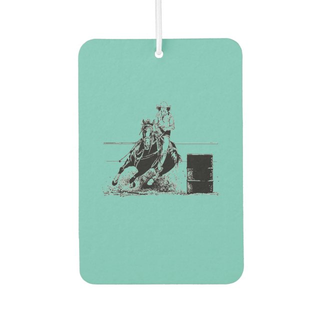 Barrel Racer Car Air Freshener (Front)