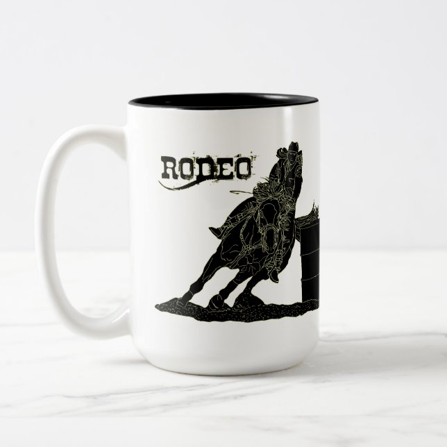 Barrel Racer Coffee Cup (Left)