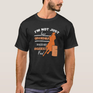 Barrel Racer Fan Grandma Grandmother Horse Barrel T-Shirt