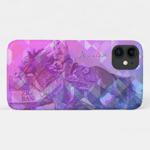 Barrel Racer II (pink violet dark geometric) iPhone 11 Case