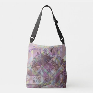 Barrel Racer II (pink violet geometric) Crossbody Bag
