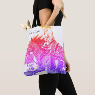Barrel Racer II (rainbow) Tote Bag