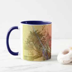 Barrel Racer II (yellow orange swirl) Mug