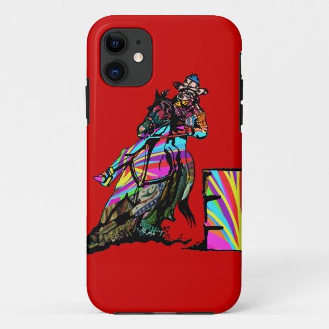 Barrel Racer Iphone cover (Back)