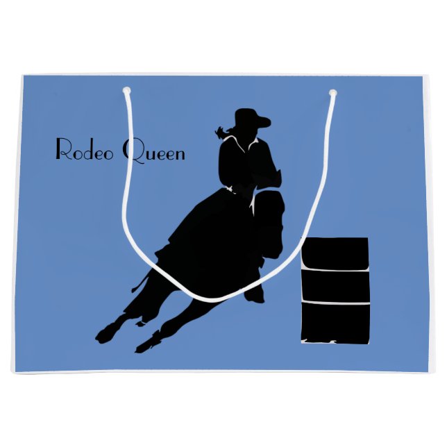 Barrel Racer Large Gift Bag (Front)