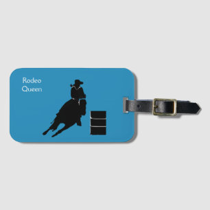 Barrel Racer Luggage Tag
