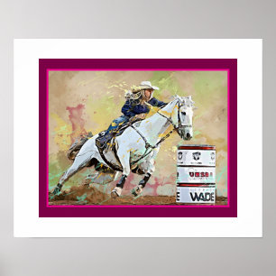 Barrel Racer Miss Rodeo Pageant  Poster