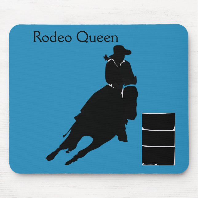 Barrel racer  mouse mat (Front)