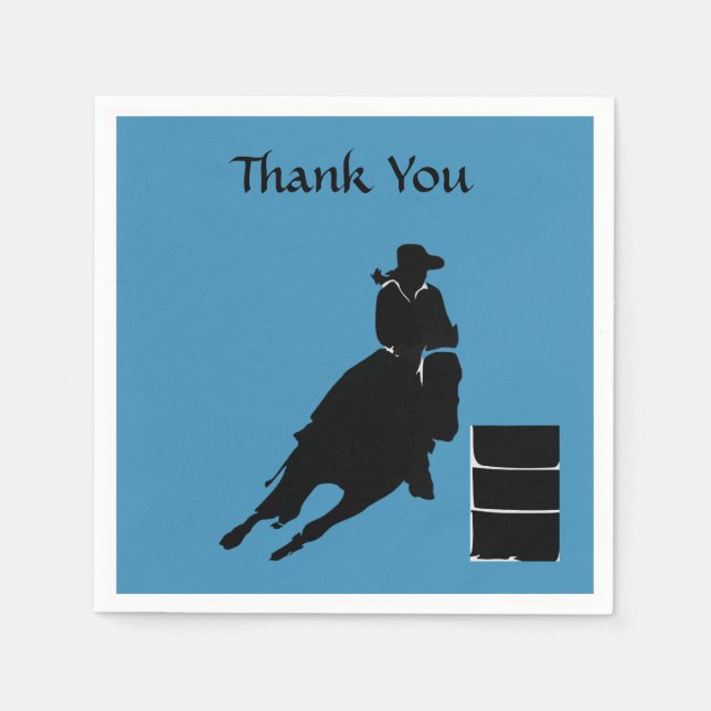Barrel racer  napkin (Front)