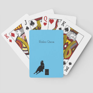 Barrel racer playing cards