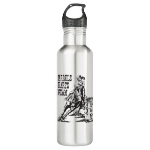 Barrel Racing 3 Barrels 2 Hearts 1 Dream 710 Ml Water Bottle