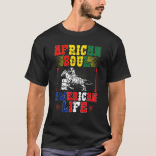 Barrel Racing African American Cowgirl Barrel Race T-Shirt