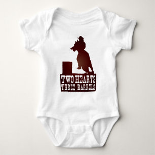 barrel racing cowgirl redneck horse baby bodysuit